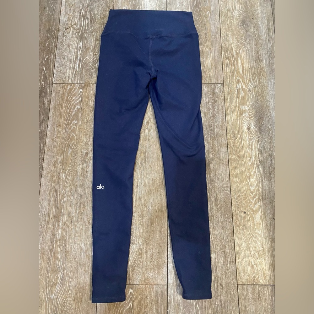 ALO Yoga High-Waist Airbrush Leggings - Size XS (Dark Blue) - Picture 3 of 8